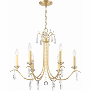 Rollins - 6 Light Chandelier-25.25 Inches Tall and 28 Inches Wide - 1320088