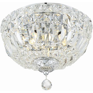 Roslyn - 3 Light Flush Mount In Classic Style - 10 Inches Wide By 8 Inches High