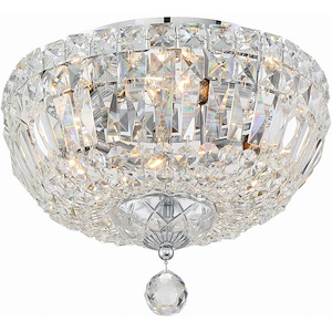 Roslyn - 4 Light Flush Mount In Classic Style - 12 Inches Wide By 9 Inches High