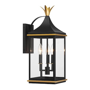 Simpson - 3 Light Outdoor Wall Mount-19.75 Inch Tall and 8 Inch Wide
