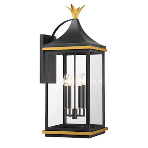 Simpson - 4 Light Outdoor Wall Mount-31.5 Inch Tall and 12.25 Inch Wide