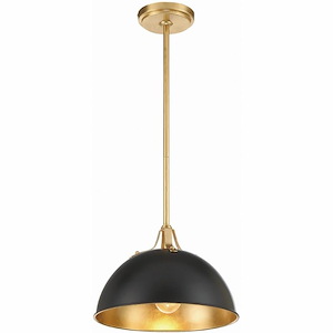 Soto - 1 Light Pendant-8 Inches Tall and 12 Inches Wide