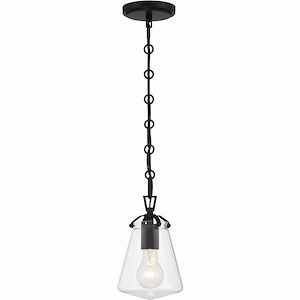 Voss - 1 Light Mini Pendant-9 Inches Tall and 5.75 Inches Wide