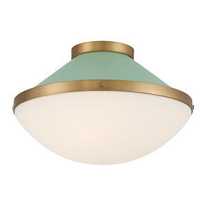 Xander - 2 Light Flush Mount-10.5 Inch Tall and 16.25 Inch Wide