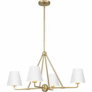 Xavier - 4 Light Chandelier In Traditional Style-17 Inches Tall and 31.75 Inches Wide - 1279558