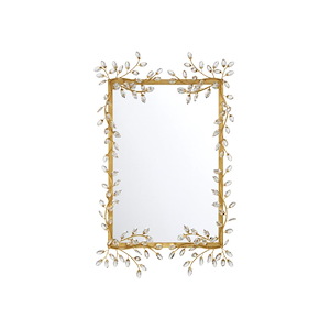 Forget-Me-Not - Rectangular Mirror-51 Inch Tall and 31.5 Inch Wide - 1374225