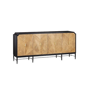 Kallista - 4 Door Credenza In Modern Style-36.5 Inches Tall and 80 Inches Wide - 1316534
