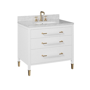 Verona - Vanity with Rectangular Undermount Sink-34 Inches Tall and 36 Inches Wide - 1348224