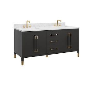 Verona - Vanity with Rectangular Undermount Sink-34 Inch Tall and 72 Inch Wide - 1394362