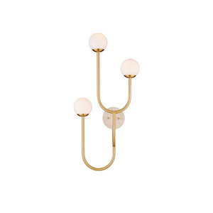 Highsmith - 3 Light Left Wall Sconce-36 Inches Tall and 17.25 Inches Wide - 1343411