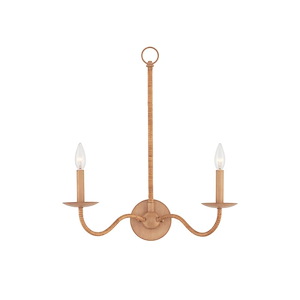 Saxon - 2 Light Wall Sconce-23.25 Inches Tall and 19.75 Inches Wide - 1343418
