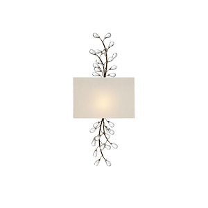 Crystal Bud - 1 Light Wall Sconce-26.75 Inches Tall and 12 Inches Wide - 1296240