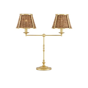 Deauville - 2 Light Desk Lamp In Traditional Style-25 Inches Tall and 26 Inches Wide - 1316594