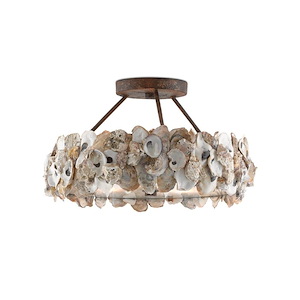 Oyster - 3 Light Semi-Flush Mount - 861720