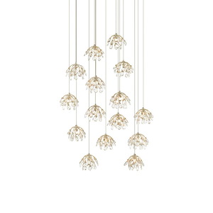 Crystal Bud - 15 Light Round Pendant - 1033641