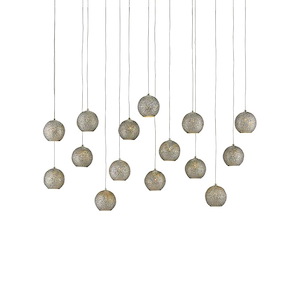 Giro - 15 Light Rectangular Pendant - 1033679