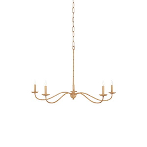 Saxon - 5 Light Small Chandelier In 21.5 Inches Tall and 33.25 Inches Wide - 1087638