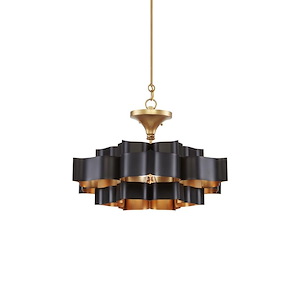 Grand Lotus - 1 Light Small Chandelier In 11 Inches Tall and 20.25 Inches Wide - 1087584