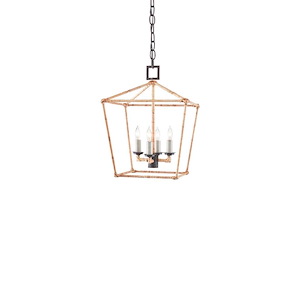 Denison - 4 Light Small Chandelier In 17.5 Inches Tall and 12.25 Inches Wide - 1087562