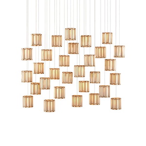 Daze - 30 Light Multi-Drop Pendant In 9 Inches Tall and 54 Inches Wide - 1087558