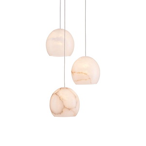Lazio - 3 Light Multi-Drop Pendant In 13 Inches Tall and 10.5 Inches Wide - 1087602