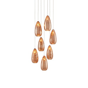 Rame - 7 Light Multi-Drop Pendant In 21 Inches Tall and 15 Inches Wide - 1087634