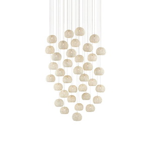 Piero - 36 Light Multi-Drop Pendant In 8 Inches Tall and 37 Inches Wide - 1087626