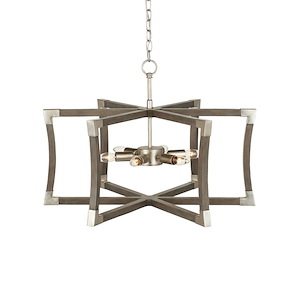 Bastian - 6 Light Small Semi-Flush Mount-18.75 Inches Tall and 27 Inches Wide - 1297444