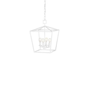 Denison - 4 Light Small Lantern-16 Inches Tall and 12 Inches Wide - 1296814