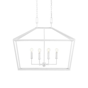 Denison - 6 Light Rectangular Lantern-34.75 Inches Tall and 40 Inches Wide - 1297158