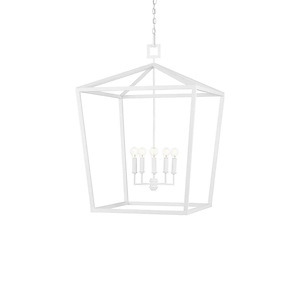 Denison - 4 Light Large Lantern-41 Inches Tall and 26 Inches Wide - 1296541