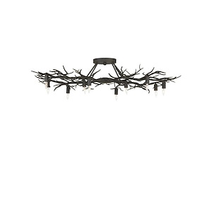 Rainforest - 10 Light Semi-Flush Mount-9 Inches Tall and 43 Inches Wide - 1297446