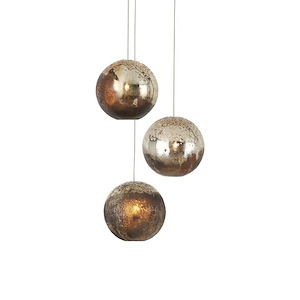 Pathos - 3 Light Round Pendant-12 Inches Tall and 10.5 Inches Wide - 1296815
