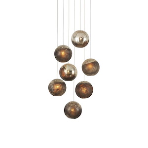 Pathos - 7 Light Round Pendant-12 Inches Tall and 16 Inches Wide - 1296816