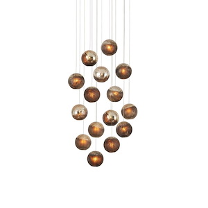Pathos - 15 Light Round Pendant-12 Inches Tall and 24 Inches Wide - 1296996