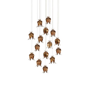 Iota - 15 Light Round Pendant-23.5 Inches Tall and 25.5 Inches Wide - 1296934