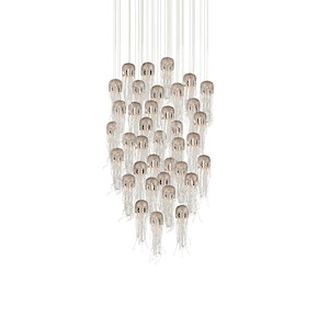 Medusa - 36 Light Round Pendant-22 Inches Tall and 35 Inches Wide - 1296854