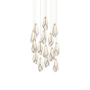 Glace - 15 Light Round Pendant-22 Inches Tall and 23 Inches Wide - 1296488