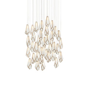 Glace - 36 Light Round Pendant-22 Inches Tall and 35 Inches Wide - 1296513