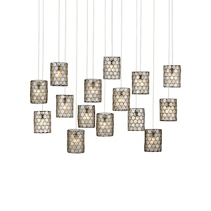 Regatta - 15 Light Rectangular Pendant-13 Inches Tall and 48 Inches Wide - 1297211