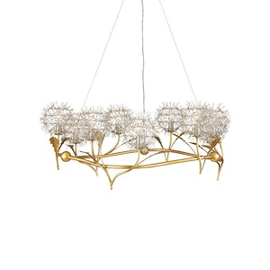 Dandelion - 9 Light Chandelier-15 Inches Tall and 38.5 Inches Wide - 1296576