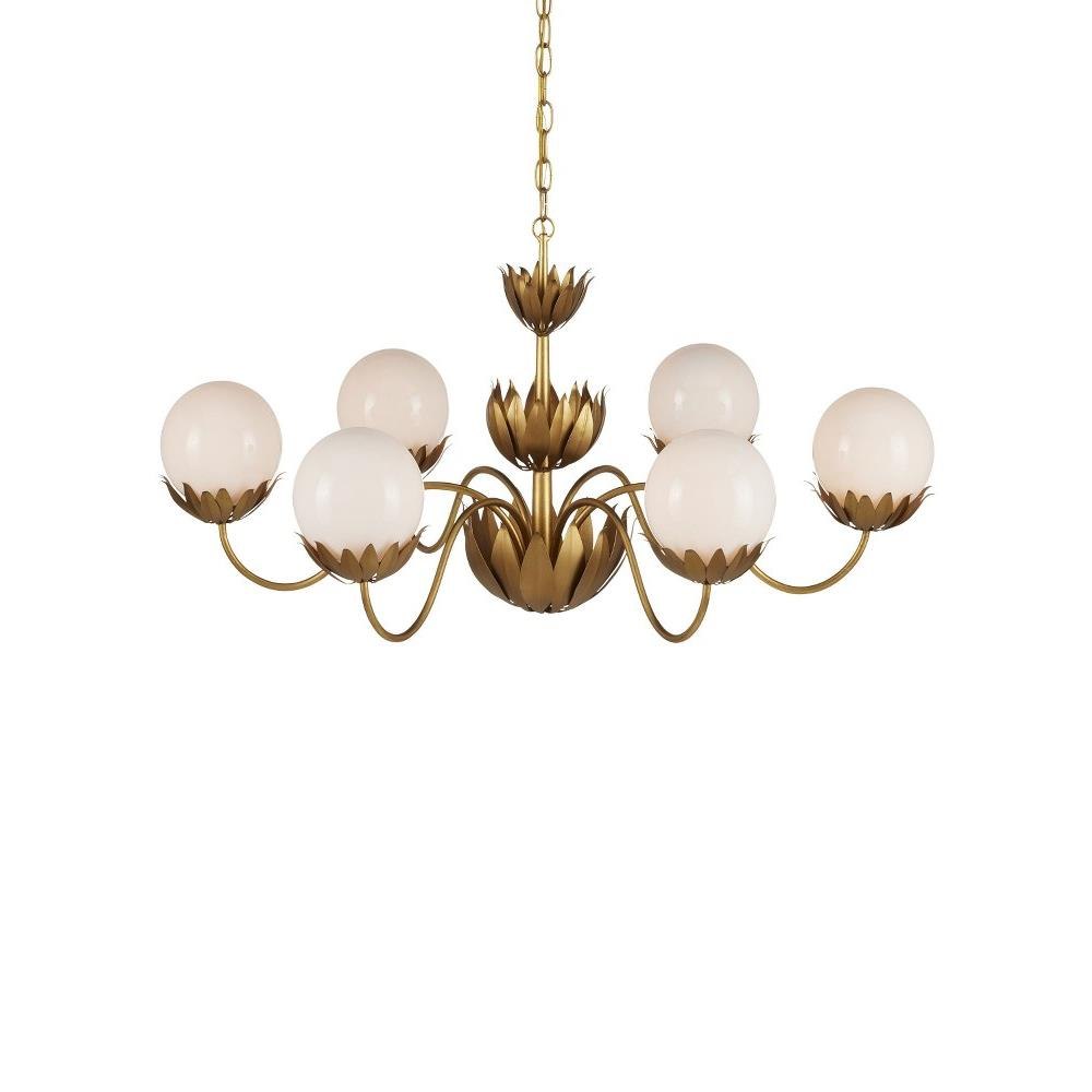 Mirasole - 6 Light Chandelier-19 Inches Tall and 37 Inches Wide