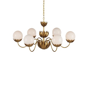 Mirasole - 6 Light Chandelier-19 Inches Tall and 37 Inches Wide - 1296978