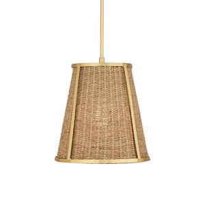 Deauville - 1 Light Small Pendant In Traditional Style-19 Inches Tall and 14 Inches Wide - 1316642