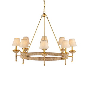 Vichy - 8 Light Chandelier In Contemporary Style-28 Inches Tall and 35.5 Inches Wide - 1316663
