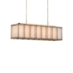 Daze - 6 Light Rectangular Chandelier In Contemporary Style-13 Inches Tall and 39.5 Inches Wide - 1316675