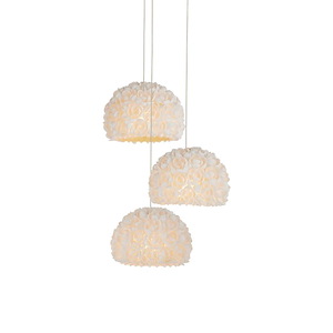 Virtu - 3 Light Round Pendant-11 Inches Tall and 7.5 Inches Wide - 1316692