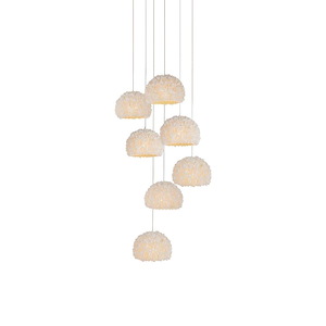 Virtu - 7 Light Round Pendant-11 Inches Tall and 13 Inches Wide - 1316693