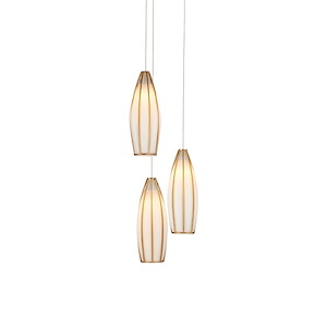 Parish - 3 Light Round Pendant In Contemporary Style-20.5 Inches Tall and 7.5 Inches Wide - 1316700