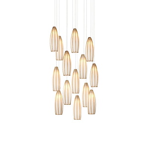 Parish - 15 Light Round Pendant In Contemporary Style-20.5 Inches Tall and 21 Inches Wide - 1316702